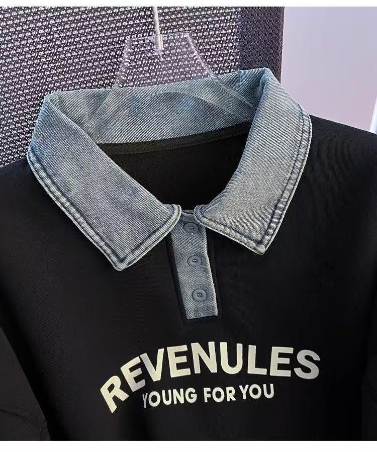 2024 polo collar sweater women autumn and winter tops